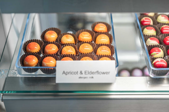 Apricot and elderflower bonbons